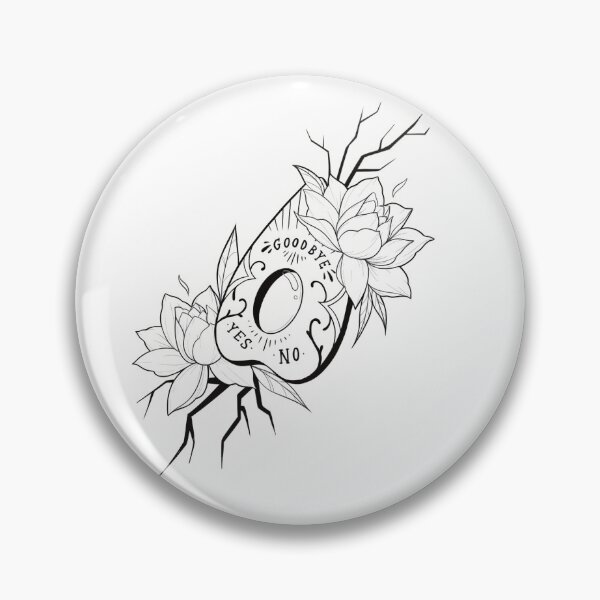 Item preview, Ouija lotus flower tattoo design  designed and sold by patriciafalls.