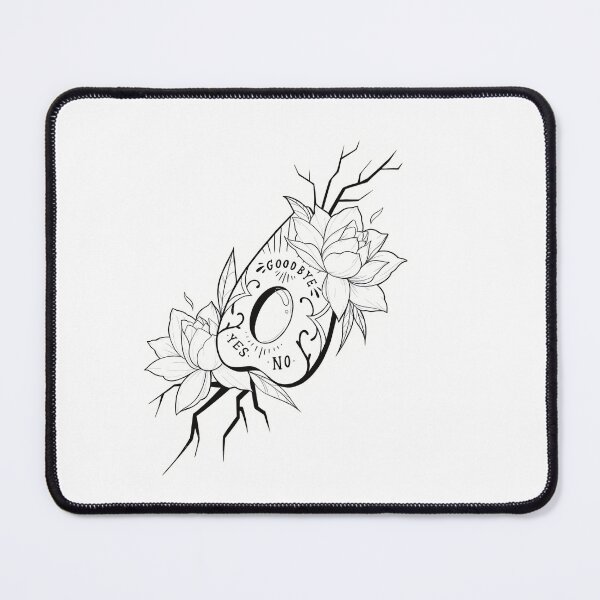 Item preview, Ouija lotus flower tattoo design designed and sold by patriciafalls.