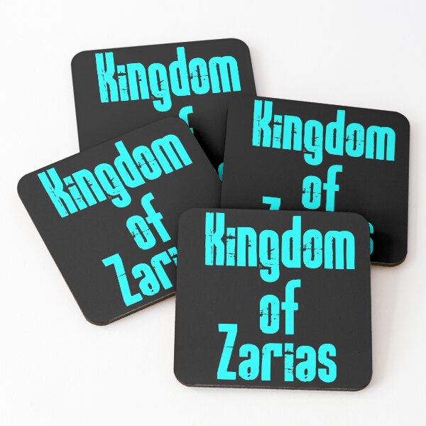 Item preview, Kingdom of Zarias Logo- Aqua on Black designed and sold by Greenwood2112.