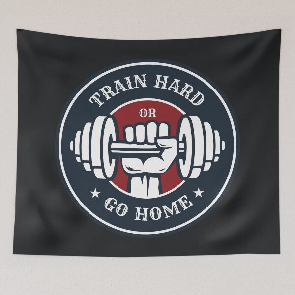 Item preview, Train Hard Or Go Home - Gym Motivation designed and sold by motivationaltee.