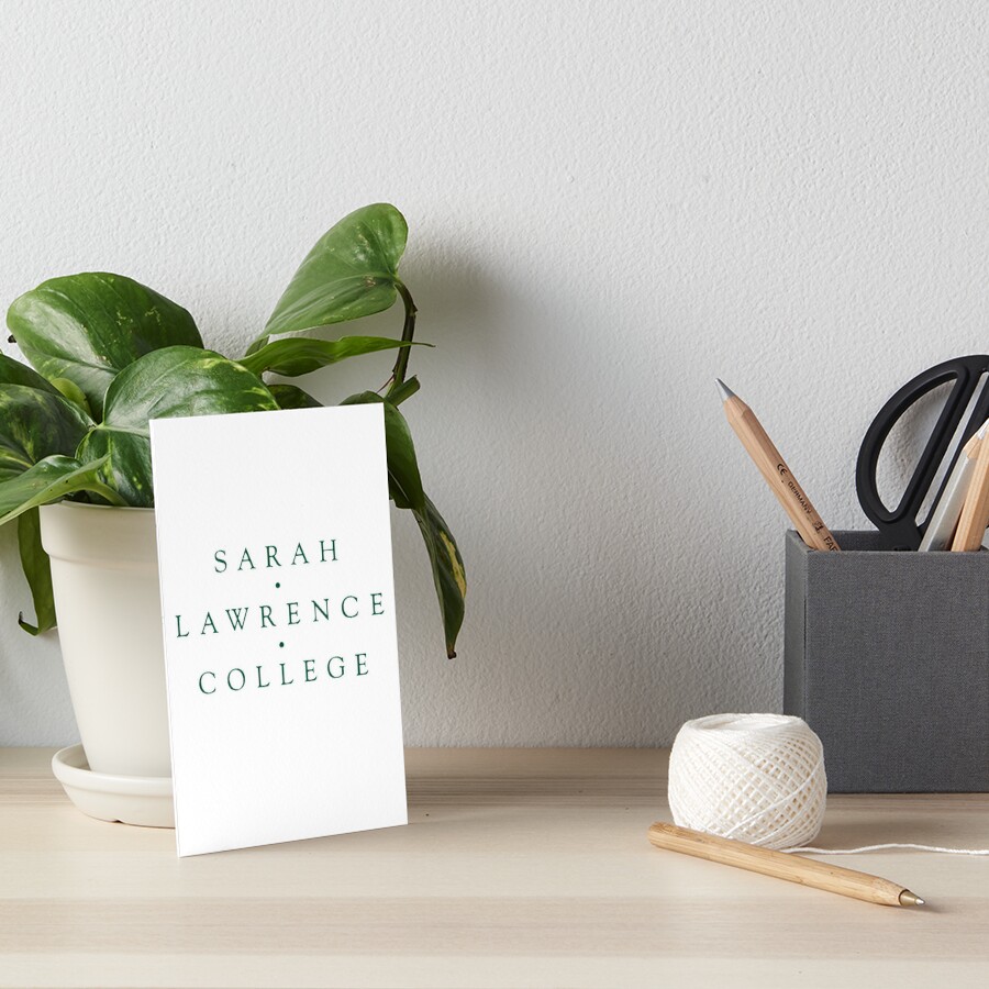 sarah-lawrence-college-merch-art-board-print-by-bellajolyy-redbubble