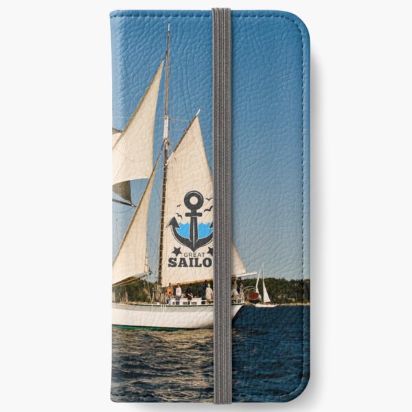 Fishing trips by ship iPhone Wallet