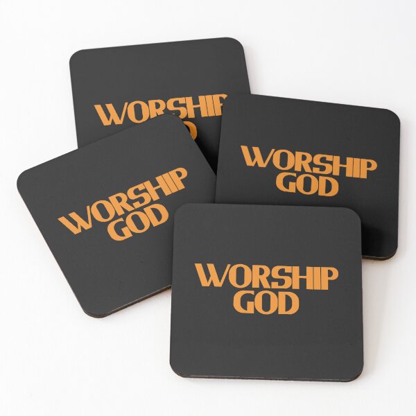 Item preview, Worship God - Orange Bold Text designed and sold by Chubuter.