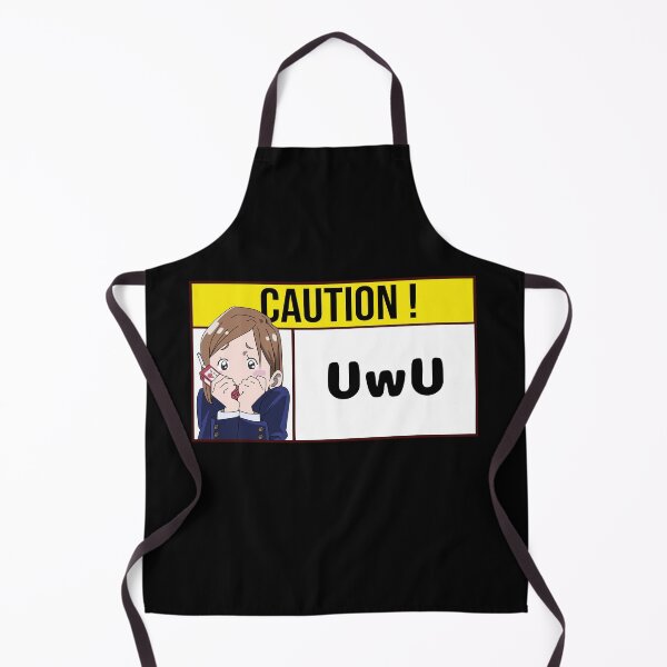 Item preview, cute anime uwu caution sign designed and sold by Semzig.