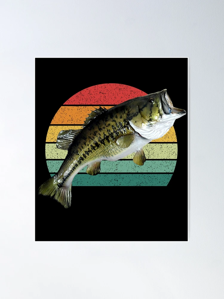 Bass Fishing, Retro Largemouth Bass Fishing, Vintage Bass Fishing Poster  for Sale by YJHDesign