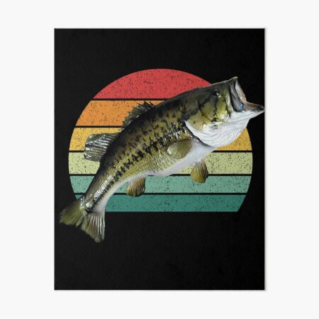 Bass Fishing, Real Largemouth Bass Fish High Quality Bass Fishing Art  Board Print for Sale by YJHDesign