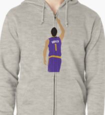 Devin Booker 70 Points Finger To The Sky Zipped Hoodie
