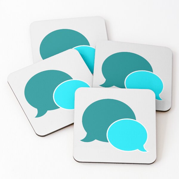 Item preview, Bubble Chat Illustration on Green and Blue Color. designed and sold by diahsariw.