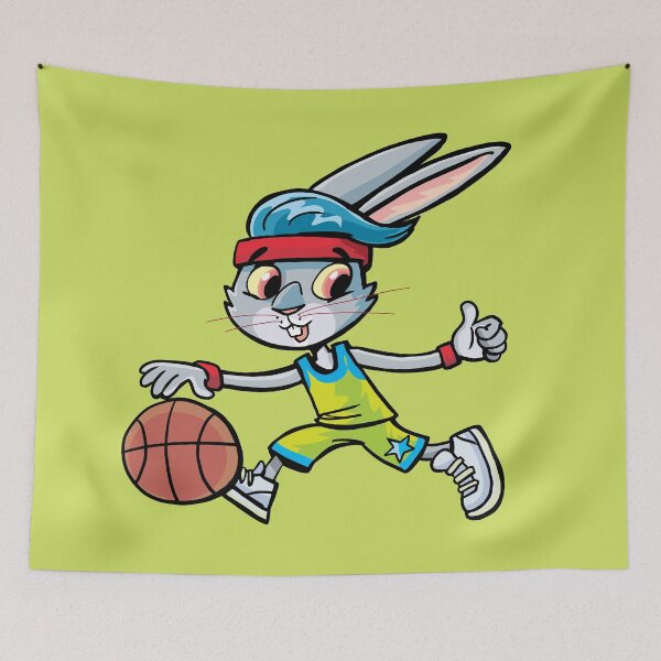 Item preview, rabbit basketball player designed and sold by duxpavlic.