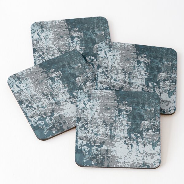 Item preview, Abstract art with texture, scratches. Dark blue and gray designed and sold by Doodlines.