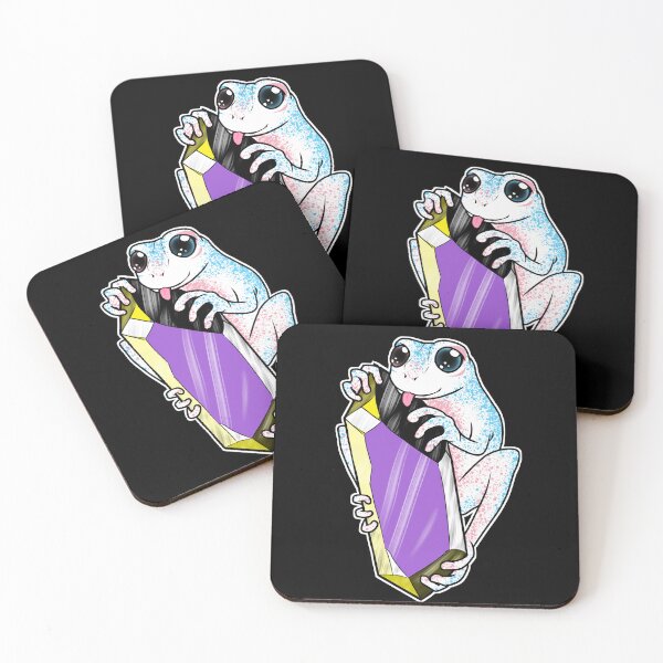 Item preview, Crystal Frogs! Non-Binary/Trans designed and sold by StarrLightArts.