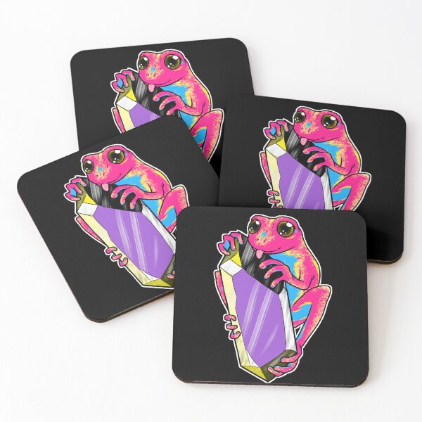 Item preview, Crystal Frogs! Non-binary/Pan designed and sold by StarrLightArts.