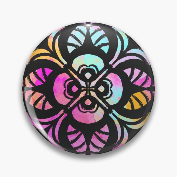 Item preview, Colorful flower tile pattern designed and sold by thephoenixsoul.