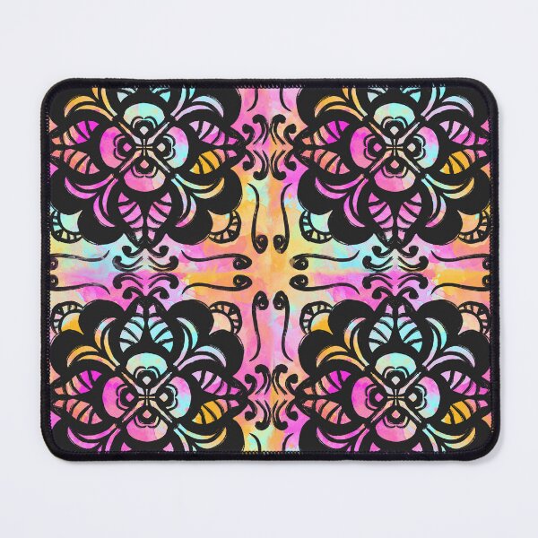 Item preview, Colorful flower tile pattern designed and sold by thephoenixsoul.