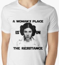 A Woman's Place is in The Resistance Men's V-Neck T-Shirt