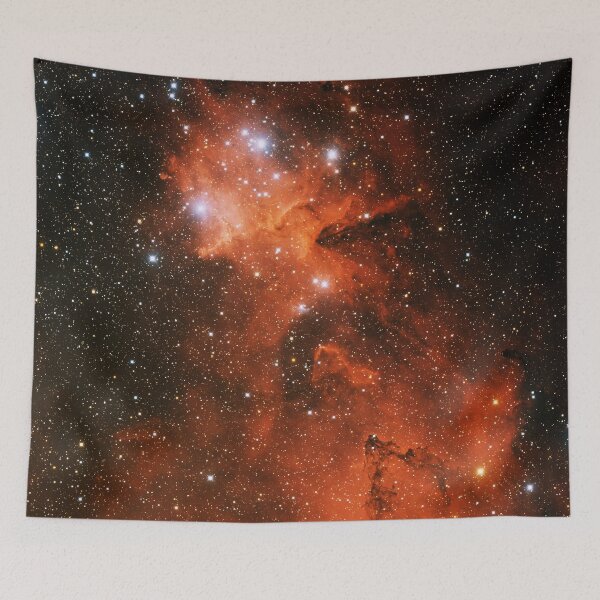 Item preview, Heart Nebula (IC 1805) and Open star cluster (Collinder 26)  in the constellation of Cassiopeia designed and sold by Raureif.