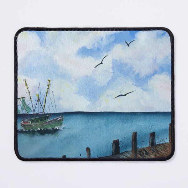 Item preview, Shrimp Boats a Comin designed and sold by Mary Lomma.