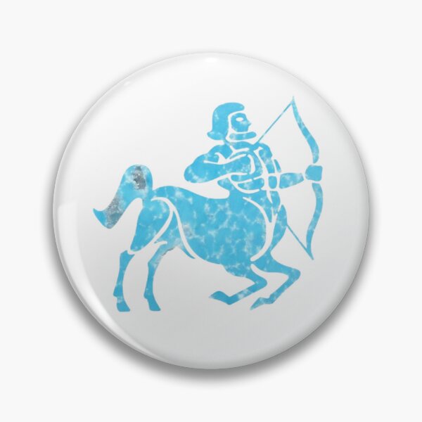 Item preview, Sagittarius Zodiac Symbol Silhouette Design With December Birthstone Turquoise Background  designed and sold by TacoRose.