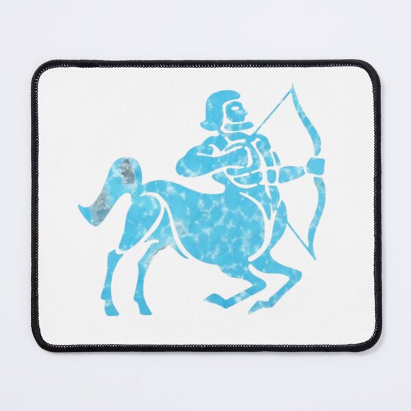 Item preview, Sagittarius Zodiac Symbol Silhouette Design With December Birthstone Turquoise Background  designed and sold by TacoRose.
