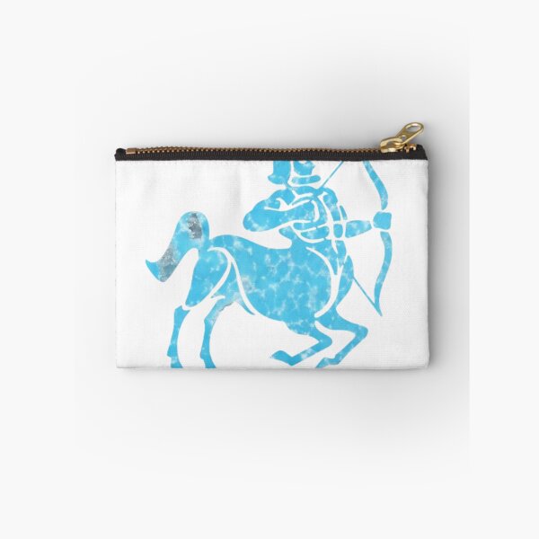 Item preview, Sagittarius Zodiac Symbol Silhouette Design With December Birthstone Turquoise Background  designed and sold by TacoRose.