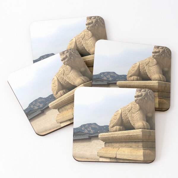 Item preview, Lion Statue at Gwanghwamun - Seoul Travel Photographs designed and sold by YemmyZImages.