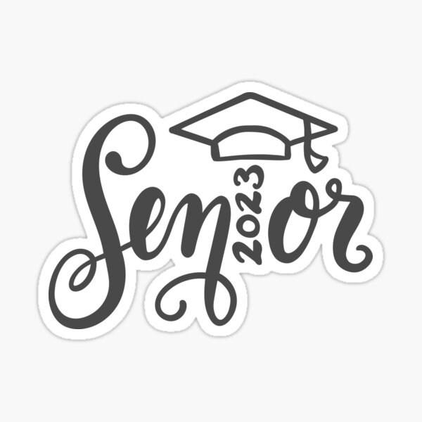 class-of-2023-graduation-2023-seniors-sticker-by-brackerdesign