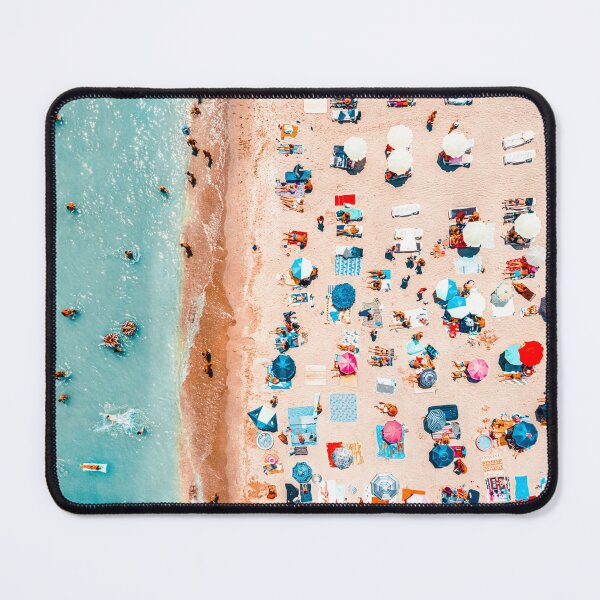 Item preview, Hot Summer Beach, Aerial Beach, Ocean Sea Waves Print, People Beach Aerial Print, Beach Print, Sea Beach Print, Summer Vibes Art Print designed and sold by radub85.