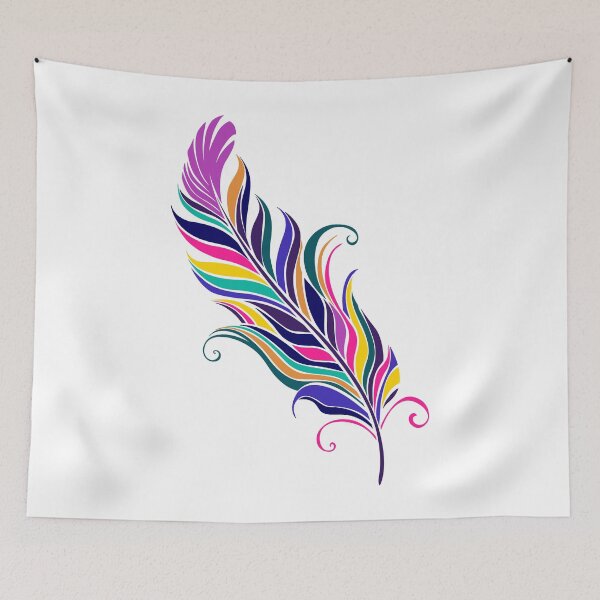 Item preview, Colorful feather designed and sold by trendingatees.