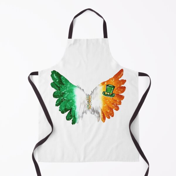 Item preview, Ireland Flag Angel Wings Feather Glitter designed and sold by Jolly-Yosei.