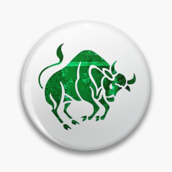 Item preview, Taurus Zodiac Symbol Silhouette Design With May Birthstone Emerald Background  designed and sold by TacoRose.