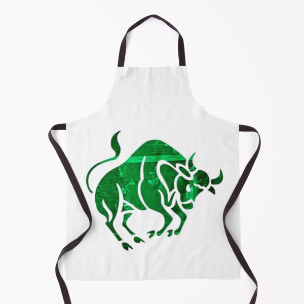 Item preview, Taurus Zodiac Symbol Silhouette Design With May Birthstone Emerald Background designed and sold by TacoRose.