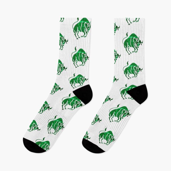 Item preview, Taurus Zodiac Symbol Silhouette Design With May Birthstone Emerald Background  designed and sold by TacoRose.