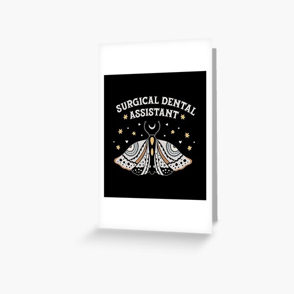Surgical Dental Assistant - Boho Butterfly Design Greeting Card