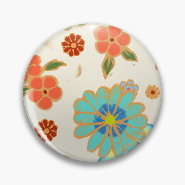 Item preview, Pretty flowers on beige background designed and sold by Mary Jane Lange.