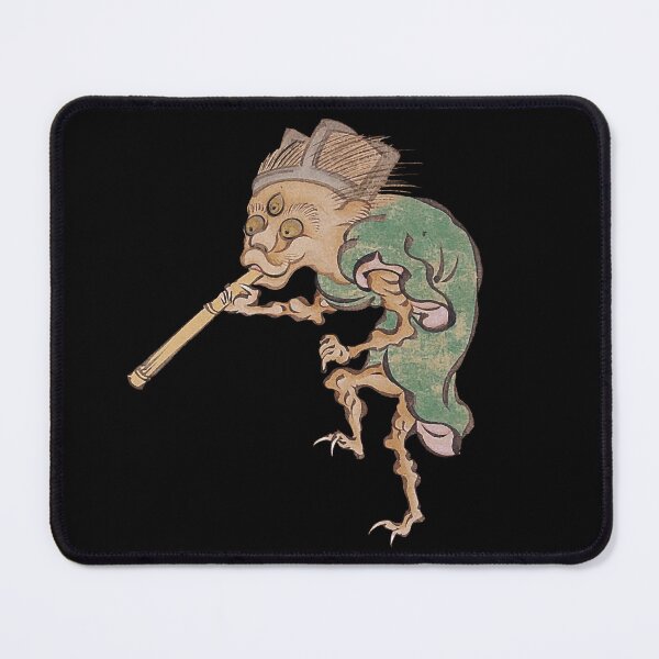 Item preview, Flute-playing Japanese demon 尺八 designed and sold by Zanimations.