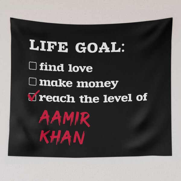 Item preview, Aamir Khan - Life goal designed and sold by 2Girls1Shirt.
