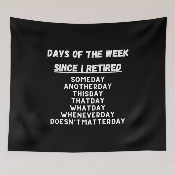 Item preview, Retired days of the week designed and sold by RogerWBDesigns.