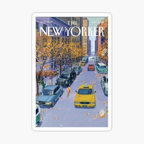 The New Yorker Vintage Cover Sticker