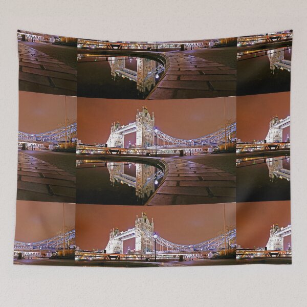 Item preview, Reflections of Tower Bridge - London Night designed and sold by DavidGutierrez.