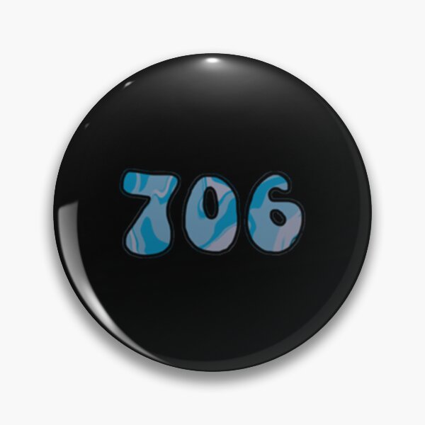 Item preview, Augusta Georgia 706 Area Code Retro Numbers   designed and sold by EmseDesign.