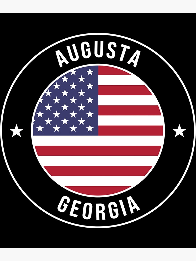 "Augusta Georgia American Flag " Poster for Sale by EmseDesign | Redbubble