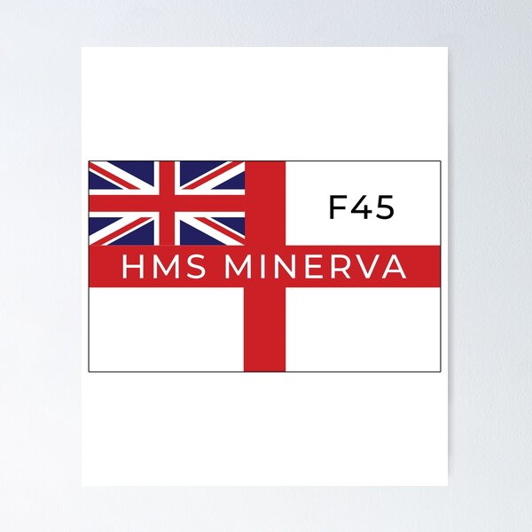 Item preview, HMS Minerva On British White Ensign - F45 - British Navy Type 12I Leander Class Frigate designed and sold by Stuart Jones.