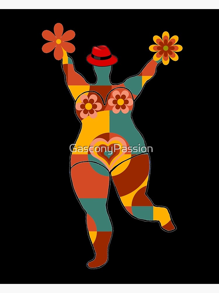 Fat Lady With Red Hat by GasconyPassion