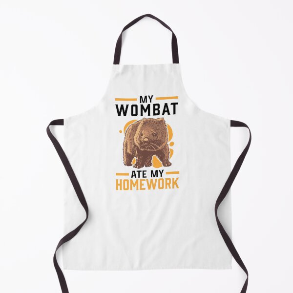 Item preview, Wombat doing homework eaten marsupial designed and sold by madgrfx.