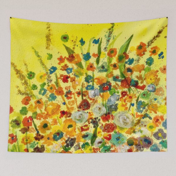 Item preview, Floral Fantasy 2.   Vibrant Watercolours. UkArtist. designed and sold by Angela Haig-Harrison.