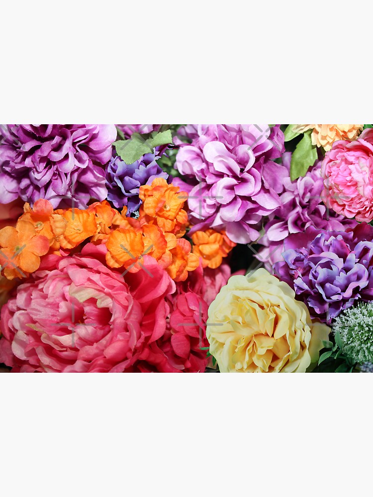 "Colorful Floral Bouquet Jewel Flower Garden" Sticker by BGGretchen