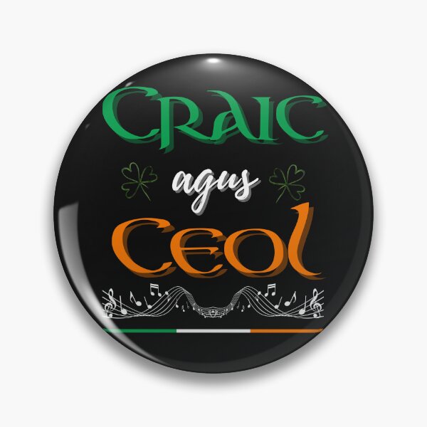 Item preview, Craic agus Ceol, Irish Music and Craic, Irish Culture designed and sold by Urban-Celt.