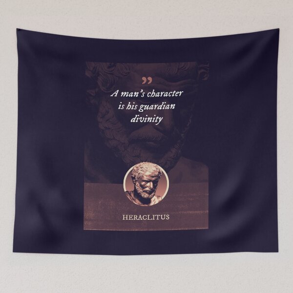 Item preview, Heraclitus - A man's character is his guardian divinity designed and sold by Syahrasi.