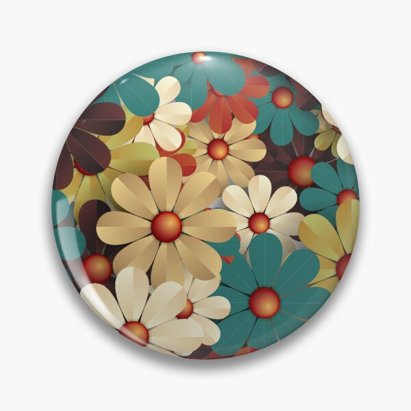 Item preview, Retro Vintage Style Paperflower Pattern designed and sold by risingrocket.