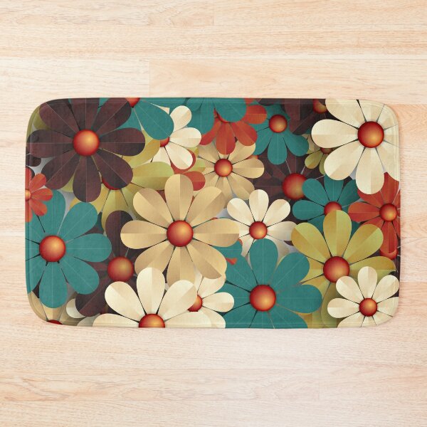 Item preview, Retro Vintage Style Paperflower Pattern designed and sold by risingrocket.